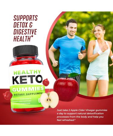 Healthy Keto ACV Gummies - Vegan Ketosis Supplement (3 Pack) - Buy Online on GoSupps.com