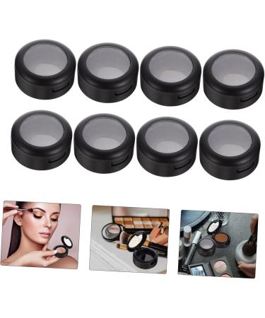 Ipetboom 8pcs Box Empty Eye Shadow Box Travel Accessories Makeup Eyeshadow Jar Bead Eyeshadow Holder Make up 4x3.8cm Black - Buy Online on GoSupps.com