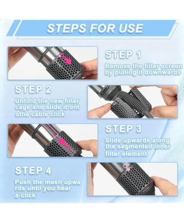 AABDTYYD Protective Grille for Dyson Supersonic and for Dyson Hairdryer ClipClosure Design Compatible with HD01HD03HD08HD15 Models Easy to Clean Gray - Buy Online on GoSupps.com