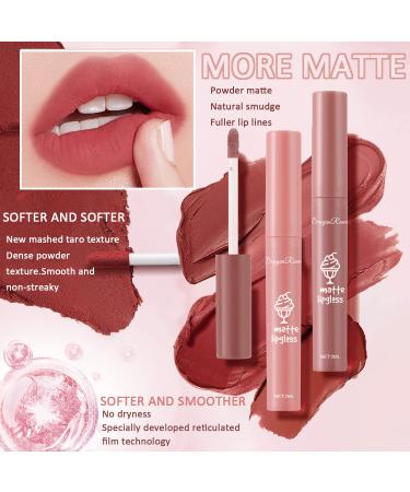 3 Colors Nude Matte Lipstick Set - Long Lasting & Waterproof Lip Gloss for Women Makeup (Set A) - Buy Online on GoSupps.com
