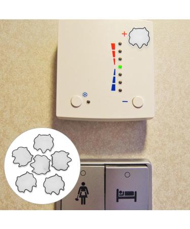 HOLIDYOYO LED Light Blocking Stickers 6Pcs Light Dimming LED Filters Dimming Sheets for Routers LED Covers BlackoutWhite - Buy Online on GoSupps.com