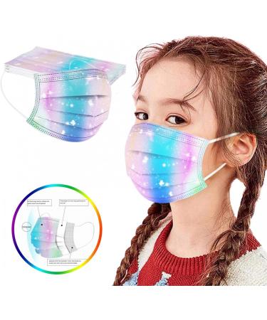 50pc Kids Disposable_Mask 3 Ply Kids Face_Masks for Protection Anti Dust Face Mouth Filter Tools for Children School - Buy Online on GoSupps.com