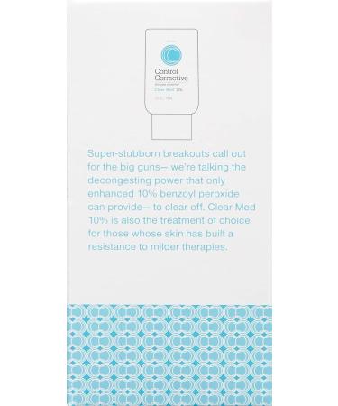 CONTROL CORRECTIVE Clear Med 10% Acne Treatment Lotion - 2.5 Oz | Benzoyl Peroxide & Sulfur Formula for Breakouts | Kills Acne Bacteria, Dries Blemishes - Buy Online on GoSupps.com