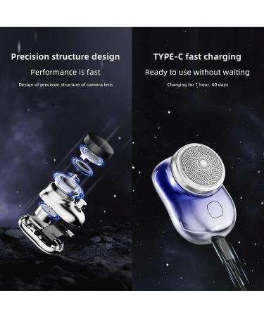 Buy Portable Electric Razors for Men - USB Rechargeable Mini Shaver Waterproof Foil Razor for Home Car & Travel - Perfect Gift in Blue - Buy Online on GoSupps.com