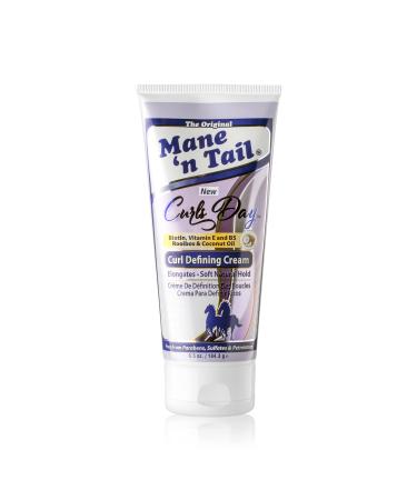 Mane 'n Tail Curls Day Curl Defining Cream With Biotin  Vitamin E and B5 Rooibos & Coconut Oil for Soft Natural Hold Sulfate and Paraben Free (Curl Defining Cream)