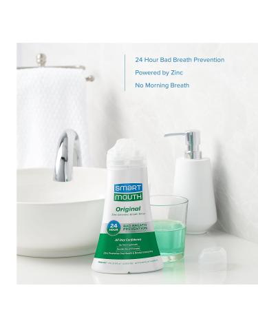 SmartMouth Original Activated Mouthwash & Premium Zinc Ion Toothpaste | 24-Hour Freshness | Mint Flavor - Buy Online on GoSupps.com