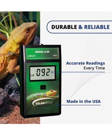 Solarmeter Model 6.2R Reptile UVB Lamp Meter Handheld Digital UVB Radiometer and Light Bulb Tester for Terrarium & Outdoor Activities 0-1999 W/cm2 UVB Made in USA - Buy Online on GoSupps.com