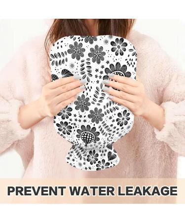 Naanle Ethnic Tribal Flowers 2L Hot Water Bottle with Cover | Heat & Cold Therapy for Pain Relief | Large Transparent Bag for Bed Hands & Feet - Buy Online on GoSupps.com