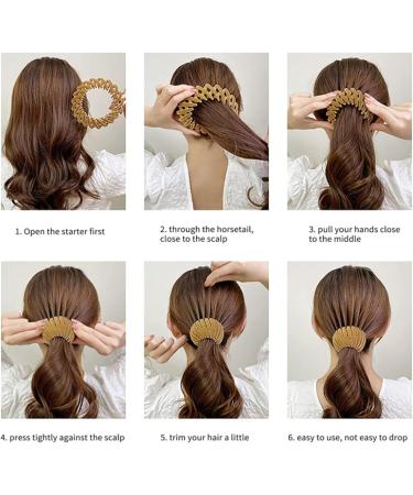 Birds Nest Hair Clip Lazy Nest Plate Hairpin - Velvet Hair Nest Shiny and Charming and Retractable for Make Up Yoga Wash Face Money money - Buy Online on GoSupps.com