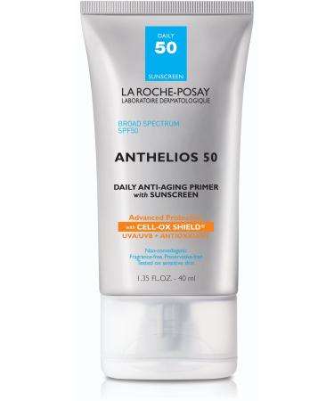 La Roche-Posay Anthelios Anti-Aging Primer with Sunscreen, 50 SPF, Blurs Fine Lines and Wrinkles with Daily Sun Protection, 1.35 Fl Oz (Pack of 1)