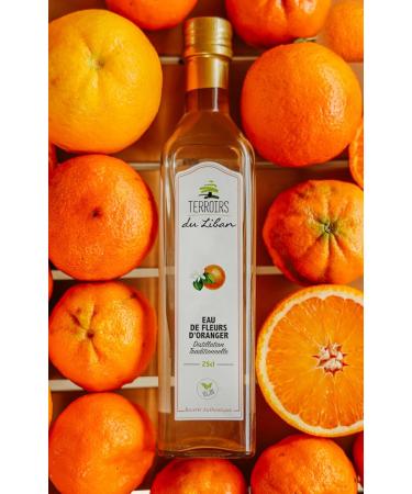 Eau de Fleurs d'Oranger Authentique- Distillation Artisanale- Sans ar me artificiel- Certifi Commerce Equitable- 2 x 25cl- Terroirs du Liban - Buy Online on GoSupps.com