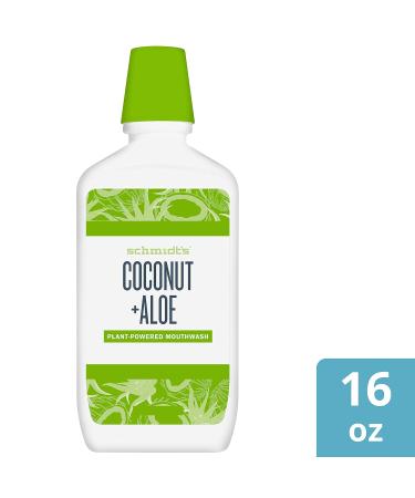 Schmidt's Fluoride-Free Mouthwash for Bad Breath - Coconut & Aloe 16 oz | International Shipping - Buy Online on GoSupps.com