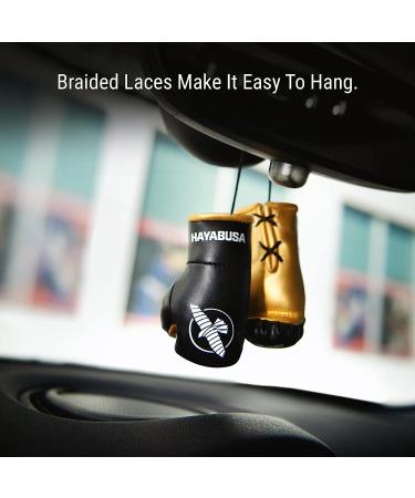 Hayabusa Mini Boxing Gloves - Unisex Boxing Gifts in Black/Gold - Buy Online on GoSupps.com