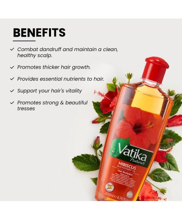 Vatika Hibiscus Multivitamin Hair Oil 200ml - Hair Revitalization Nourishing & Strengthening | International Shipping - Buy Online on GoSupps.com