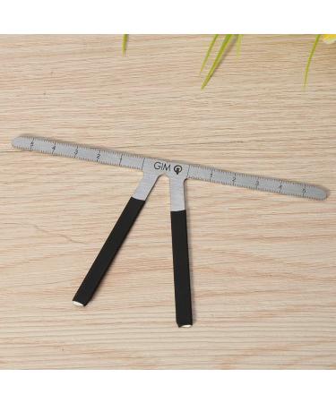 Eyebrow Drawing Shaping Template Eyebrow Ruler with Scale Practical Three Points Positioning Eyebrow Makeup Aid Accessories Reusable Eye Brow Measurement Tool Made of Alloy - Buy Online on GoSupps.com