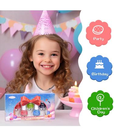 wakaniya Kids Nail Polish Mini Nail Polish Set for Girls & Glow in the Dark Children Nail Varnish Non-Toxic Water-Based Peel-Off Quick Dry Low Odor Toddler Nail Polish Set - Buy Online on GoSupps.com