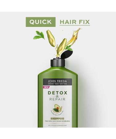 Detox & Repair Shampoo - 8.45 oz with Avocado Oil & Green Tea - Buy Online on GoSupps.com