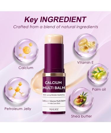 Kabowa Calcium Multi Balm Stick Collagen Wrinkle Bounce Calcium Balm Stick Firming & Anti-aging Sagging All-in-One Moisturing Lifting Repair Cream for Eyes Face & Neck - Buy Online on GoSupps.com