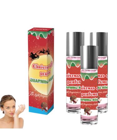 Christmas Pheromone Perfume Enhanced Scents Pheromone Perfume Long Lasting Pheromone Roll-On Perfume for Women (3pcs)