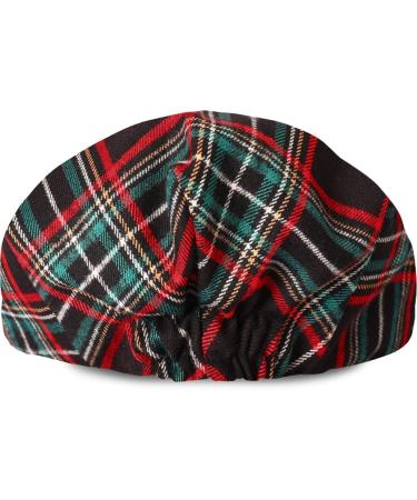Mint Green Baby Flat Cap | Vintage Drivers Hat | Breathable & Soft | Age 0-8 Years | 1-2 Years | Black Plaid - Buy Online on GoSupps.com