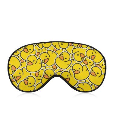 Men Women Travel Sleep Mask Compatible with Cute Yellow Rubber Duck Blindfold Lightweight and Comfortable Adjustable Eye Masks Night Blindfold Eyeshade for Sleeping Travel Shift Work Nap 1 Count (Pack of 1) Pattern (315)