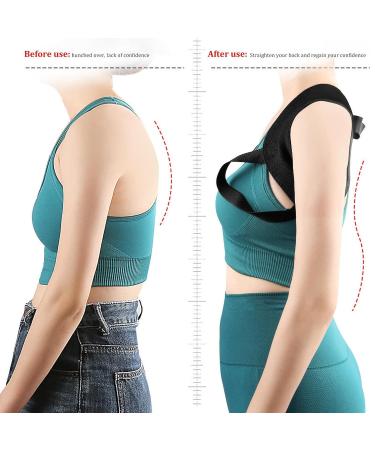 Upper Back Posture Corrector | Adjustable Back Straightener Brace | Shoulder Support Belt for Improved Posture & Alignment - Shop Now - Buy Online on GoSupps.com