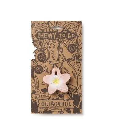 Oli & Carol Mini Teething Ring for Babies - Bella the Flower Pink | Safe & Natural | Perfect for Soothing Gums - Buy Online on GoSupps.com