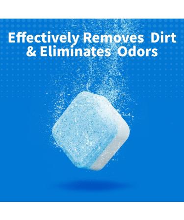 Soulink Washing Machine Cleaner with Odor Blasters - 12 Deep Cleaning Tablets for HE Front & Top Load Washers - International Shipping Available - Buy Online on GoSupps.com