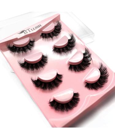 8 Pairs Wispy Mink Lashes - Fluffy 5D Volume Fake Eyelashes for Natural Looks | BTLLSSH 3D621 - Buy Online on GoSupps.com