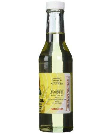 Laxmi Castor Oil 8fl oz - Pure Cold-Pressed Best for Skin & Hair | International Shipping Available - Buy Online on GoSupps.com