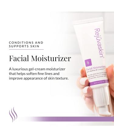 Rejuvaskin Facial Moisturizer with ReVita-D Complex | Hydrating Anti-Aging Skincare for All Skin Types - International Shipping Available - Buy Online on GoSupps.com