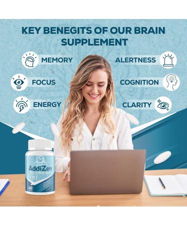 17-in-1 Brain Supplement for Memory and Focus | Natural Nootropics Brain Supplement for Brain Cognition, Energy | High Absorption | L-Theanine, Phytonutrient Blend and Vitamins B6, B12 | 60 Tablets 60 Count (Pack of 1) - Buy Online on GoSupps.com