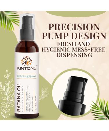 Batana Oil for Hair Growth with Pump 100% Pure Raw Cold-Pressed from Dr. Sebi Honduras Natural Hair Oil Nourishes Strengthens Repairs Thickens Hair and Scalp 4 fl oz - Buy Online on GoSupps.com