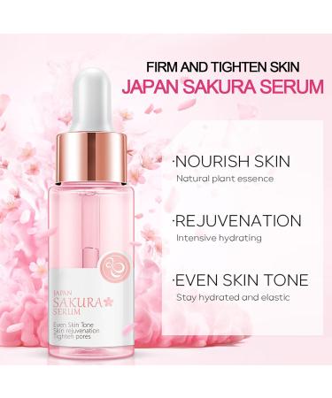 Cherry Blossom Skin Care Set - Complete Skincare Kits for Women & Girls | Japanese Skincare Gift Set with Serum Face Cream and Masks - Buy Online on GoSupps.com
