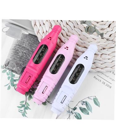 POPETPOP Electric Nail File Acrylic Nails Tools Portable Nail Drill Professional Acrylic Gel Tool Nail File Drill Nail Tools Power Tools Nail Polishing Machine for Nail Art Manicure 13.8*2.8cm Pink - Buy Online on GoSupps.com