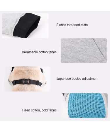 Dog Canine Front Leg Brace | Pair of Dog Leg Brace | Supportive Joint Wrap Pet Wounds Prevent Licking Bite Keep Dry Deyao Grey Small - Buy Online on GoSupps.com