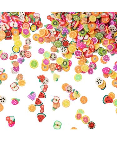 DIYASY 5400 Pcs Fruit Nail Art Slices - 3D Fimo Clay Mini Slices for Slime & Polymer Clay DIY - 1/4 Inch - Buy Online on GoSupps.com