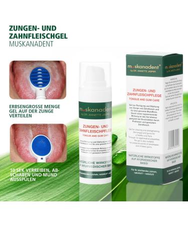 Premium Mouth Hygiene Gel - Muskanadent | Ayurvedic Dental Care for Tongue & Gums | Vegan Formula with Sage Neem Oil Clove & Peppermint | 30 ml - Buy Online on GoSupps.com