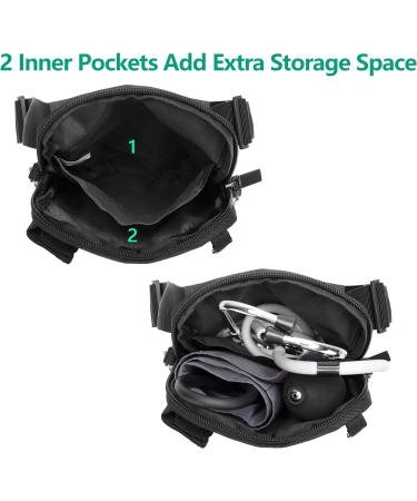Trunab Vet Nurse Pouch with Multiple Pockets Nurse Waist Bag Fanny Pack with Adjustable Waist Strap for Stethoscope Scissors and Other Medical Supplies Black - Patented Design Black 1 - Buy Online on GoSupps.com