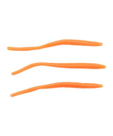 Berkley PowerBait Power Floating Trout Worm Fishing Soft Bait, Fluorescent Orange - Original Scent, 3in