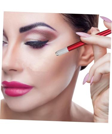 Angoily Microblading Manual Alloy Supply Eyebrow Pen Aluminium Make Embroidered 14.2x0.9cm Red - Buy Online on GoSupps.com