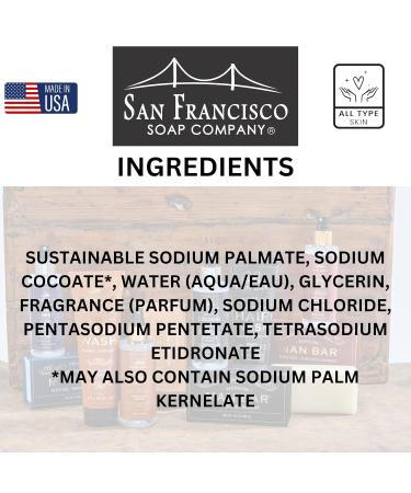 San Francisco Soap Company Cognac & Vanilla Scented Bar Soap | Luxurious International Shipping - Buy Online on GoSupps.com