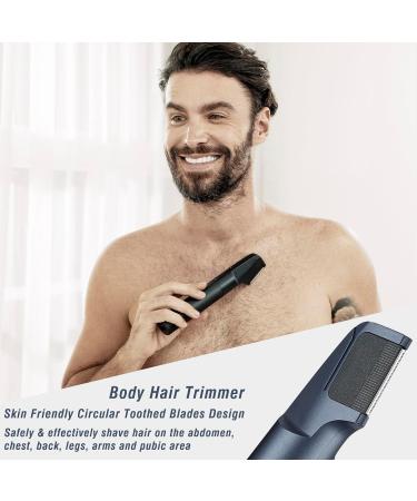 Beard Trimmer for Men - 5-in-1 Grooming Kit | Waterproof Electric Shaver Hair Clippers Nose & Ear Trimmer Rechargeable Dock - Buy Online on GoSupps.com