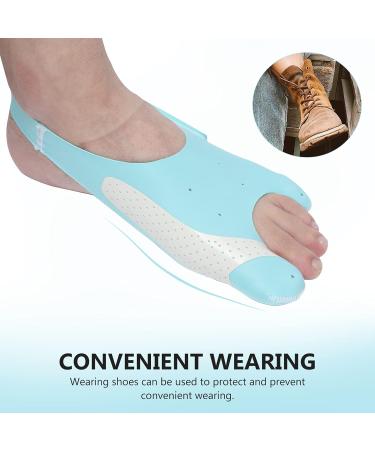 Buy Big Brace Orthotic Bunion Cushion Sleeve & Separator | Sky-Blue Left | Comfort for Men & Women - International Shipping Available - Buy Online on GoSupps.com