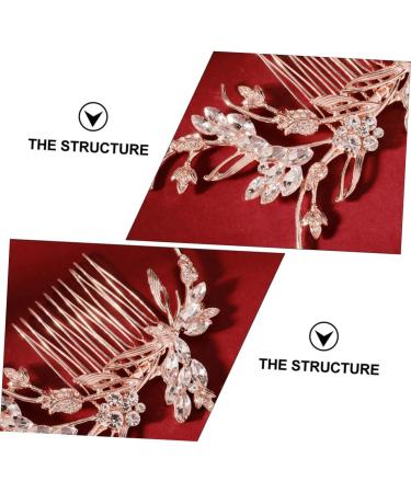 FRCOLOR 1 Pc Comb Hair Accessories for Bride Rhinestone Hair Clip Rhinestone Barrettes Bride Hair Accessory Wedding Headpiece Crystal Hairpiece Hair up Alloy Rhinestones Bridesmaid - Buy Online on GoSupps.com