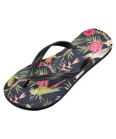 Buy Mnsruu Jungle Palm Flip Flops | Stylish Multi-Colored Sandals for Men & Women | Home Slippers for Hotel Spa & Travel - XS Size - Buy Online on GoSupps.com
