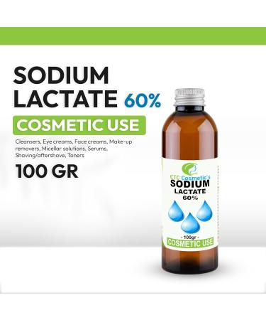  ETC Cosmetic s Sodium Lactate 60% - 100g (Bottle 3/4 full) - Use: For bar soaps it is helpful to produce a harder bar that lasts longer | An excellent additive - Buy Online on GoSupps.com