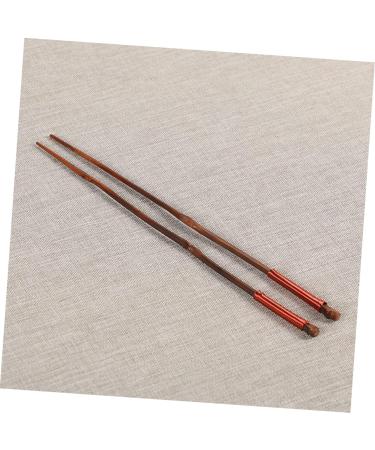 FUNOMOCYA 1 Pair Creative Bamboo Home Restaurant Head Chopsticks Kitchen Wire Pointed for Copper - Buy Online on GoSupps.com