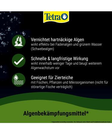 Tetra Pond AlgoFree - 3L Floating Algae Killer for Garden Ponds | Combat Green Water & Filamentous Algae - Buy Online on GoSupps.com