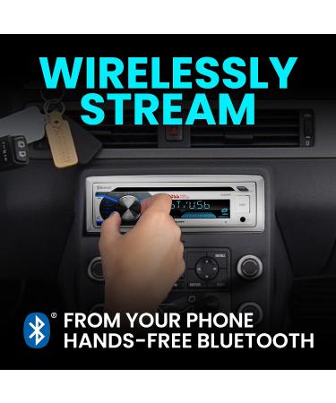 BOSS Marine Boat Stereo Sound System Speaker Package - MCK508WB.6, Single Din Radio, CD Player, Bluetooth, Two 6.5 Speakers, Dipole Antenna - Buy Online on GoSupps.com